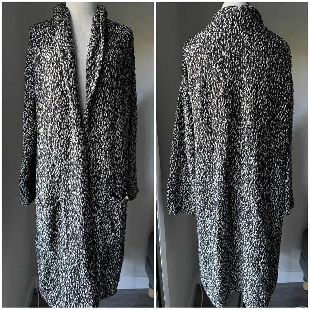 Vince Wool Blend Long Line Cardigan